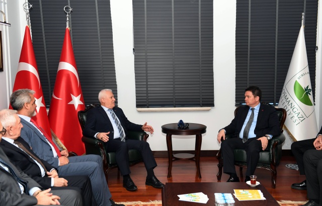 Büyükşehir Belediye Başkanı Mustafa Bozbey’den Başkan Aydın’a Ziyaret