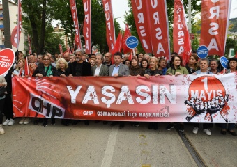 Başkan Aydın 1 Mayıs Yürüyüşüne Katıldı