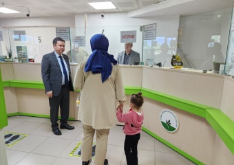 Başkan Aydın Mesaiye Personeli Ziyaret Ederek Başladı