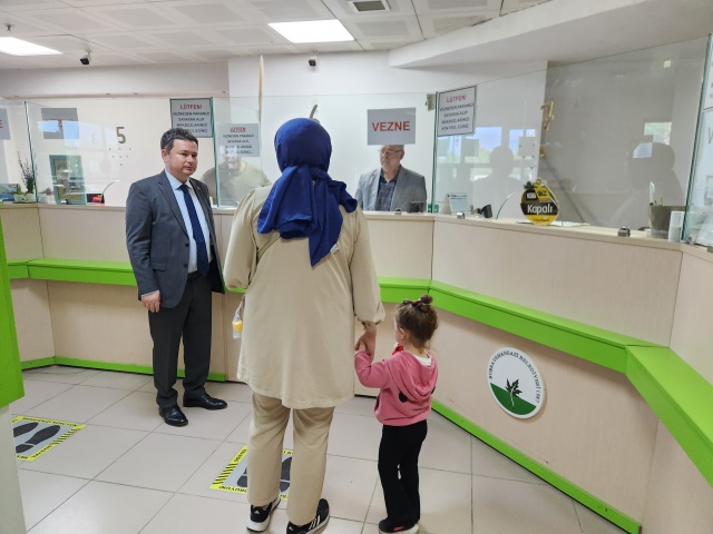Başkan Aydın Mesaiye Personeli Ziyaret Ederek Başladı